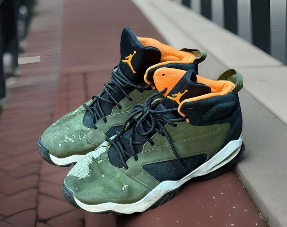Jordan Lift Off Size 13 Olive Canvas Cone Orange AR4430-300